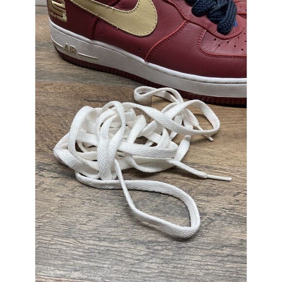 Nike Air Force 1 Low Lebron James Cavs Crimson 2004 Sz 12 - Picture 16 of 16